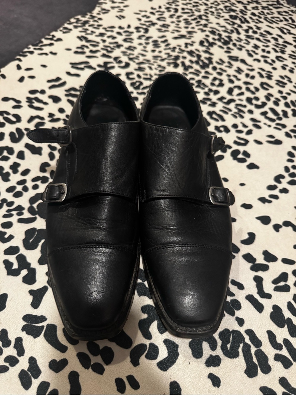 Thursday boots Saint Double Monk Strap Leather Dress Shoes